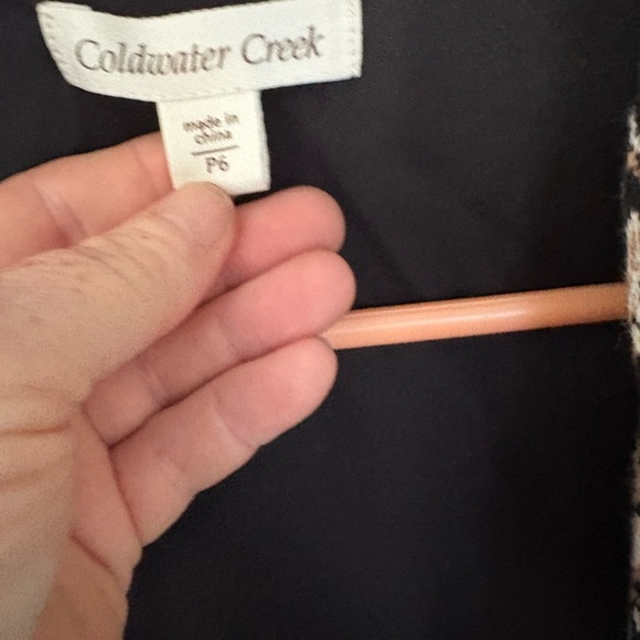 Coldwater Creek Black and White Patterned Jacket - Picture 3 of 6